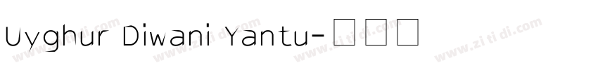 Uyghur Diwani Yantu字体转换